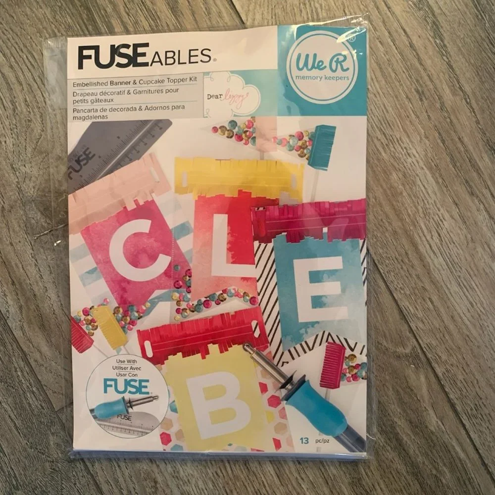 NWT WE R‎ MEMORY KEEPERS FUSEables CELEBRATE BANNER KIT